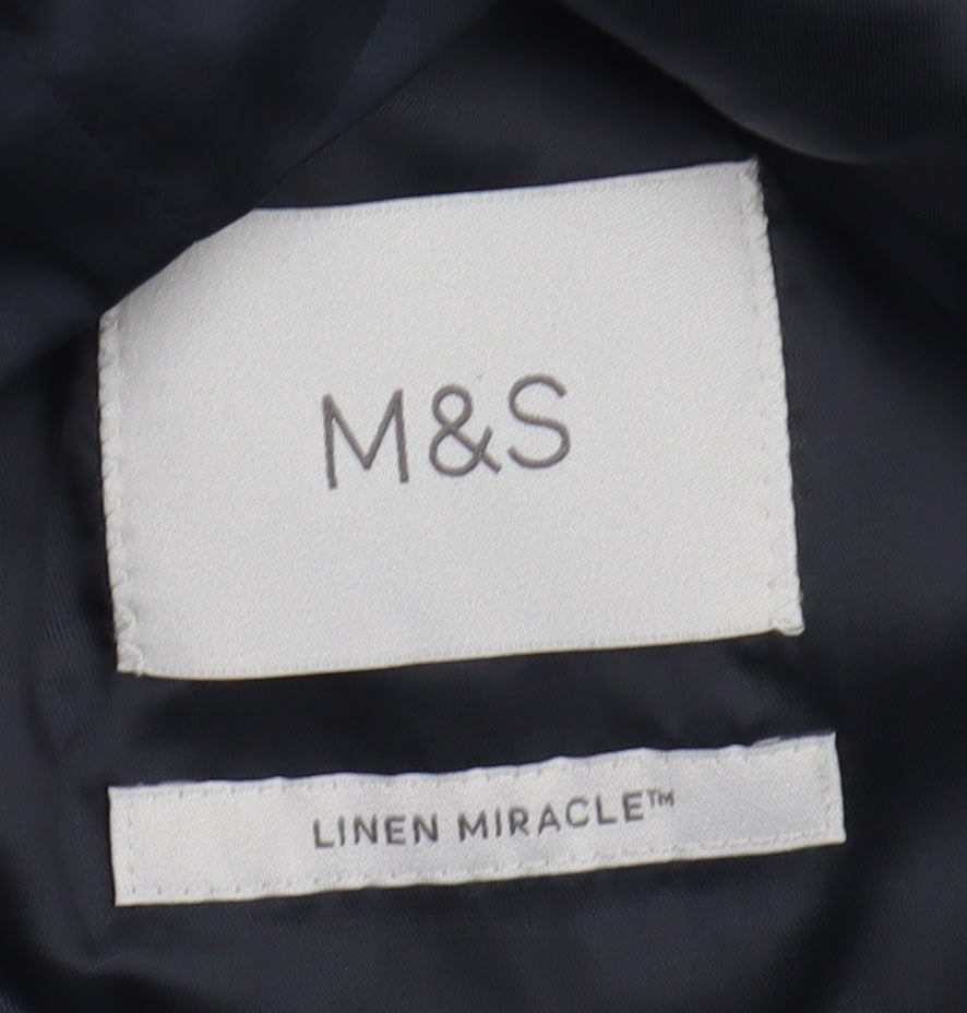 Mens UK Size 38 Marks and Spencer Regular Blue Suit Jacket