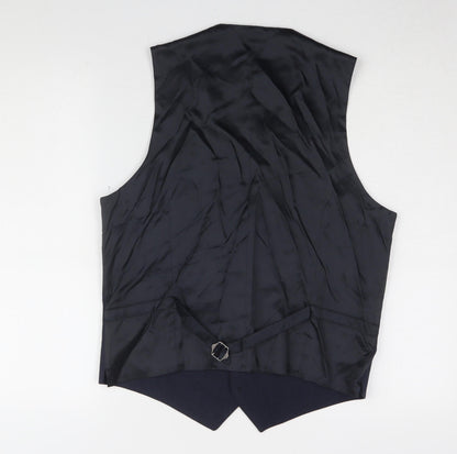 Mens UK Size 40 Marks and Spencer Regular Blue Suit Waistcoat