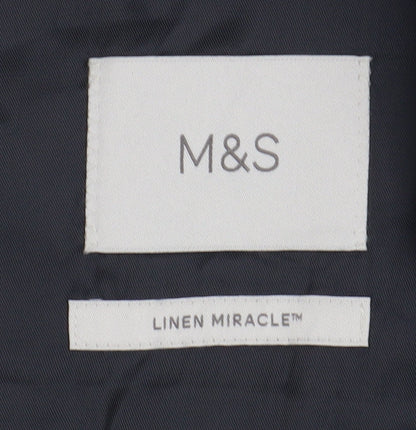 Mens UK Size 40 Marks and Spencer Regular Blue Suit Waistcoat