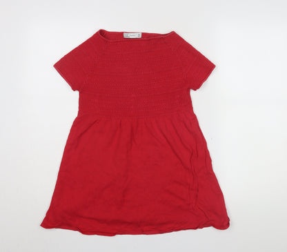 Womens UK Size L Zara Red  T-Shirt