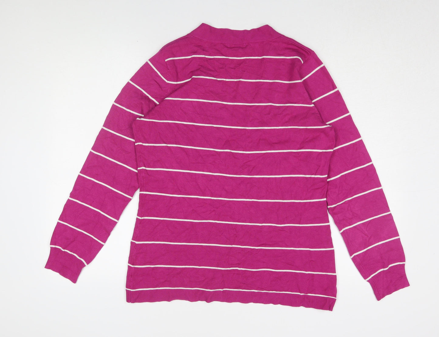 Womens UK Size L Linea Pink Cardigan Jumper