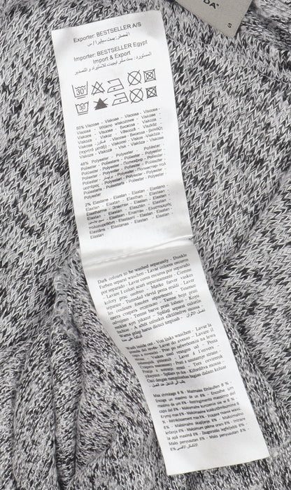Womens UK Size S VERO MODA Grey  T-Shirt