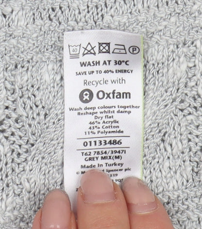 Marks and Spencer Women's Grey Pullover Jumper, Size 12