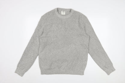 Marks and Spencer Men's Grey Pullover Jumper Medium