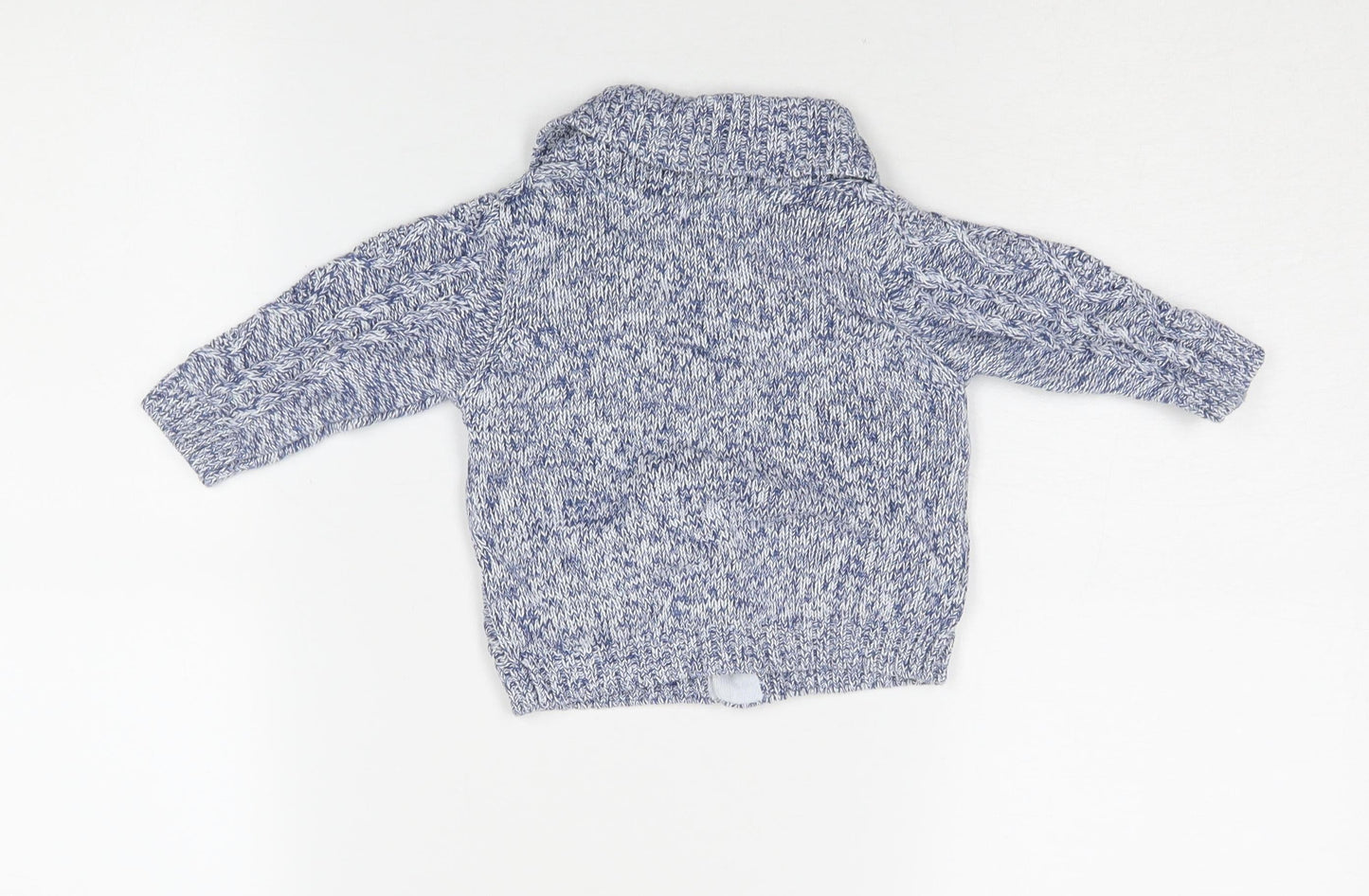Marks and Spencer Unisex Blue Cardigan 6-9 Months