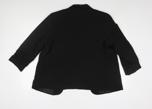 New Look Women's Black Blazer, Size 18, Business Casual