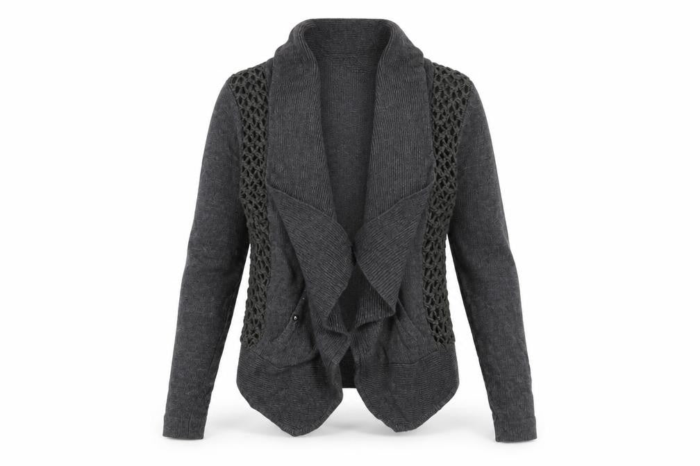Womens UK Size 10 Marks and Spencer Grey Cardigan Jumper