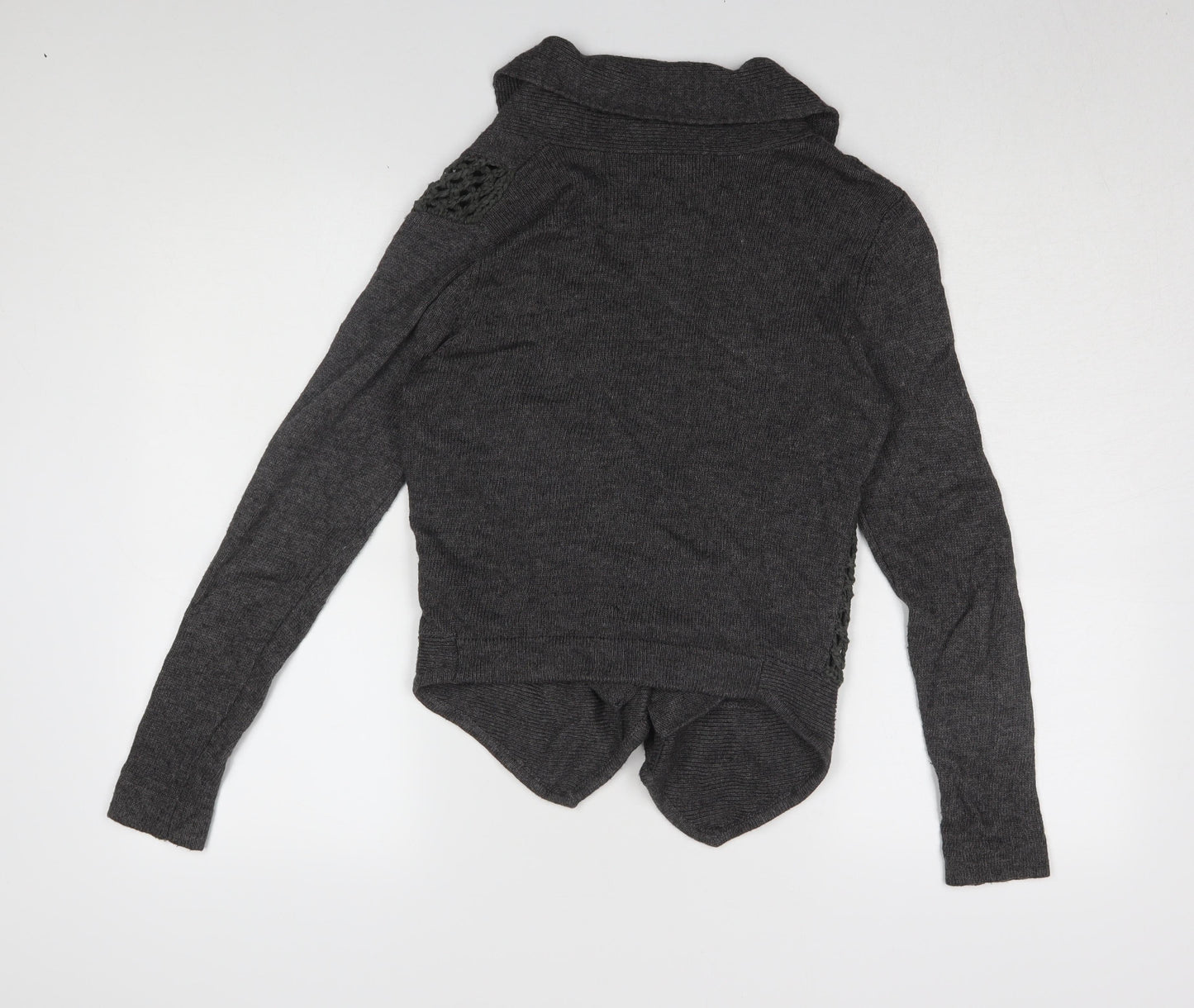 Womens UK Size 10 Marks and Spencer Grey Cardigan Jumper