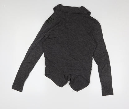Womens UK Size 10 Marks and Spencer Grey Cardigan Jumper