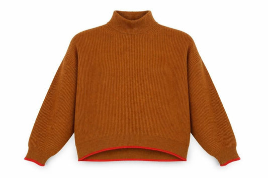 Womens UK Size M Promod Brown Pullover Jumper