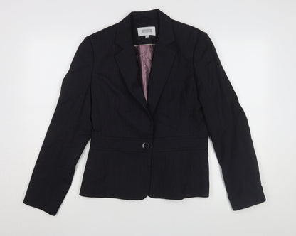 Next Women's Black Pinstripe Blazer Size 12