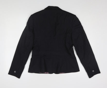 Next Women's Black Pinstripe Blazer Size 12