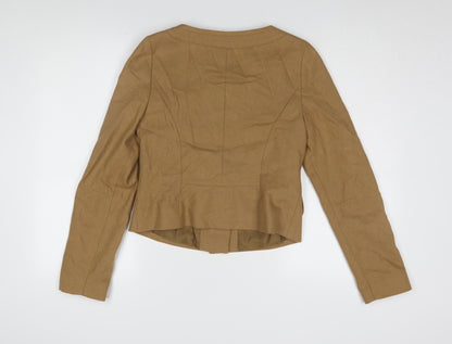 Womens UK Size 8 H&M Brown Basic Jacket