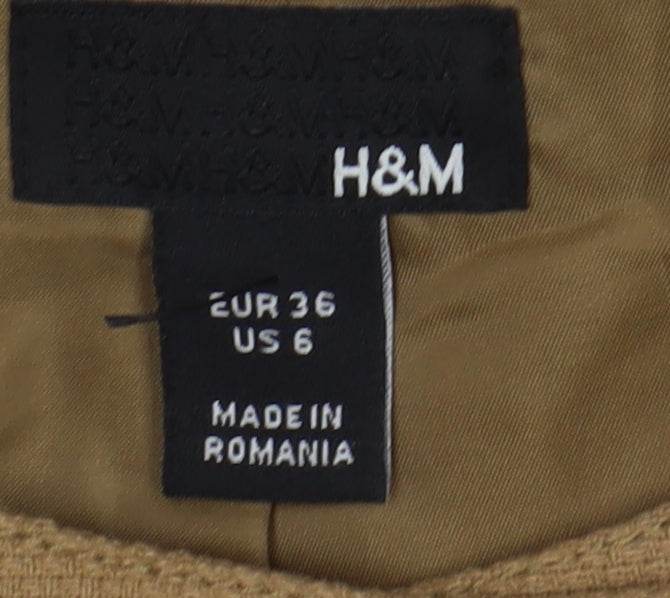 Womens UK Size 8 H&M Brown Basic Jacket