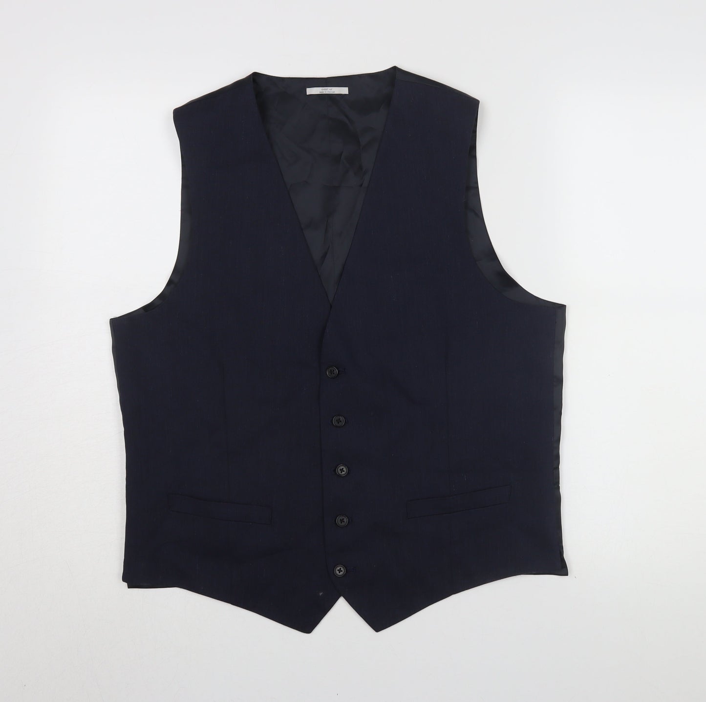 Mens UK Size 42 Marks and Spencer Regular Blue Suit Waistcoat