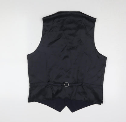 Mens UK Size 42 Marks and Spencer Regular Blue Suit Waistcoat