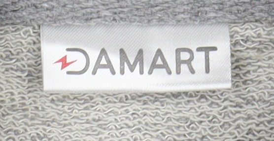 Damart Grey Women's Mock Neck Sweatshirt Zip 14/16