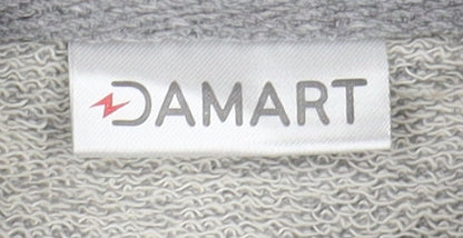 Damart Grey Women's Mock Neck Sweatshirt Zip 14/16