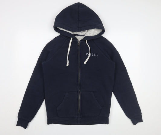Womens UK Size 10 Jack Wills Blue Basic Jacket