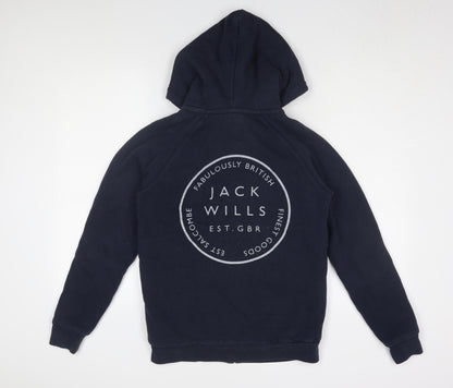 Womens UK Size 10 Jack Wills Blue Basic Jacket