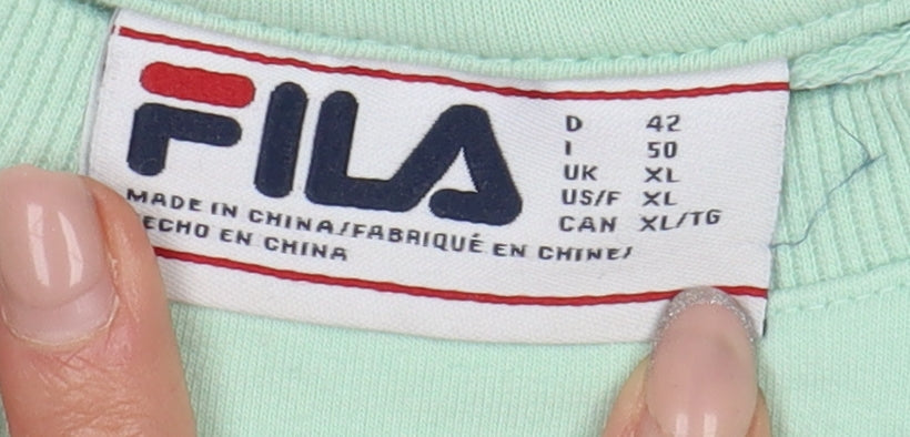 Fila Unisex Green Pullover Sweatshirt XL