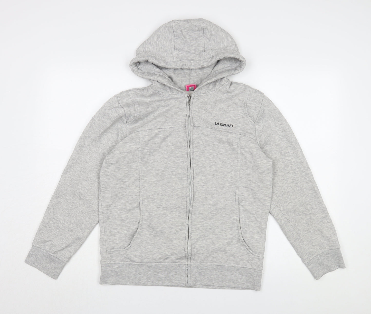 LA Gear Women's Grey Hooded Basic Jacket Size 12