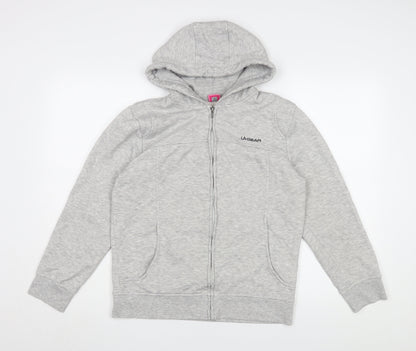 LA Gear Women's Grey Hooded Basic Jacket Size 12