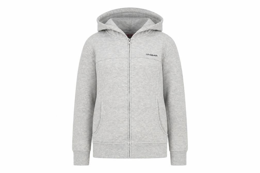LA Gear Women's Grey Hooded Basic Jacket Size 12