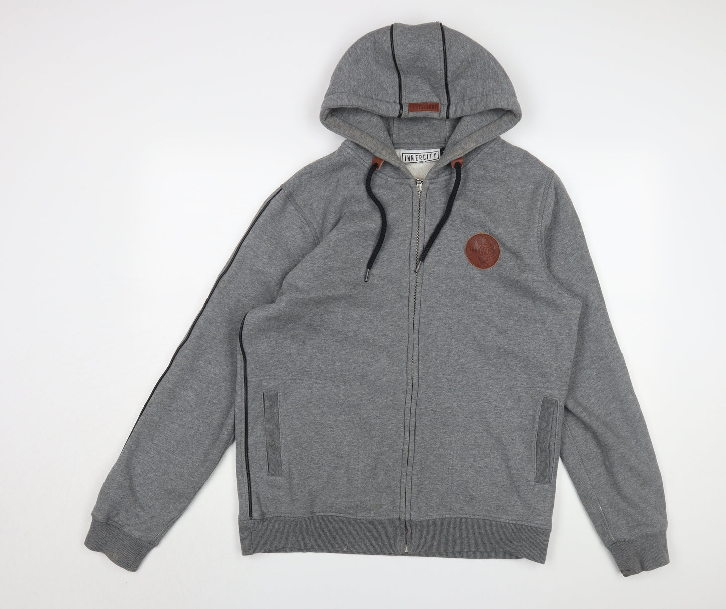 Mens UK Size M Innercity Grey Bomber Jacket