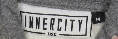 Mens UK Size M Innercity Grey Bomber Jacket