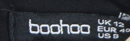 Womens UK Size 12 Boohoo Black Basic Jacket