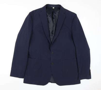 Mens UK Size 42 Marks and Spencer  Blue Suit Jacket