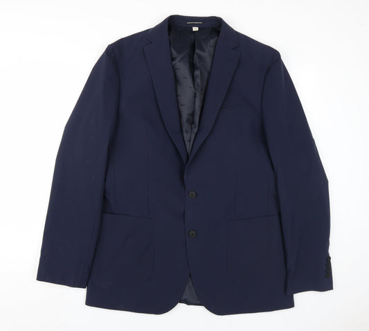 Mens UK Size 42 Marks and Spencer  Blue Suit Jacket