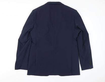 Mens UK Size 42 Marks and Spencer  Blue Suit Jacket