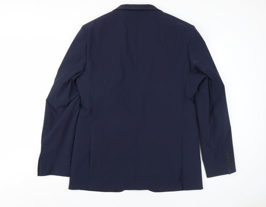 Mens UK Size 42 Marks and Spencer  Blue Suit Jacket