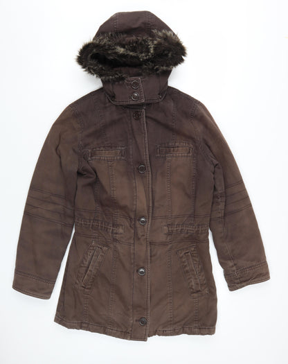 Womens UK Size 10 Mackays Brown Parka Coat