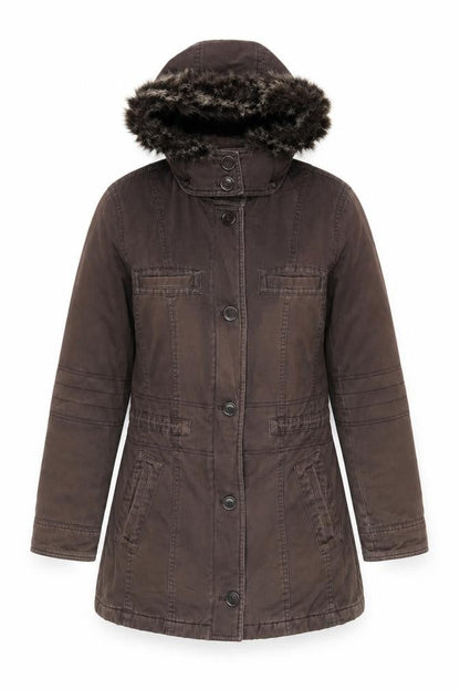 Womens UK Size 10 Mackays Brown Parka Coat