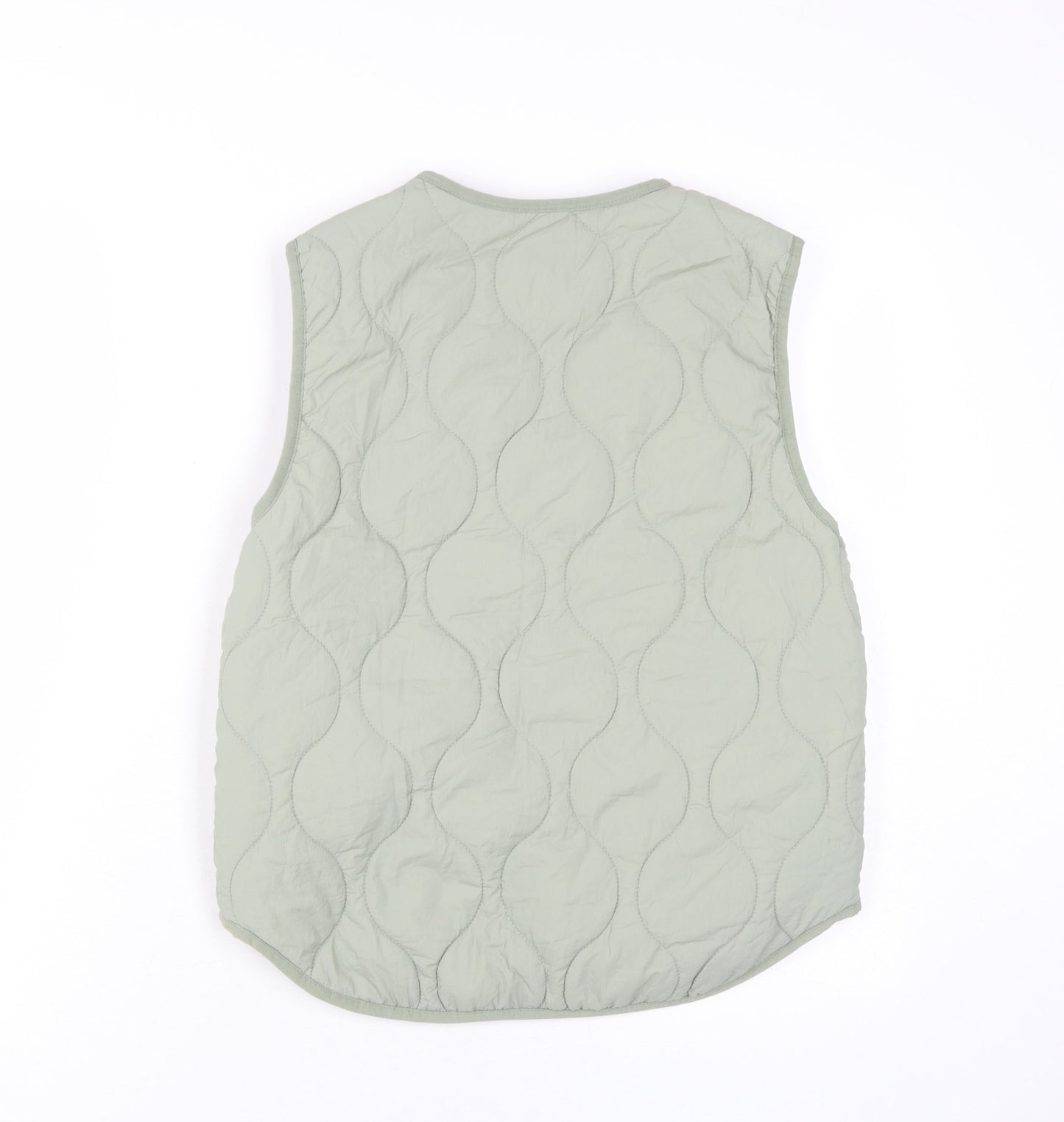 Zara Girls Green Quilted Sleeveless Puffer Jacket 11-12Y