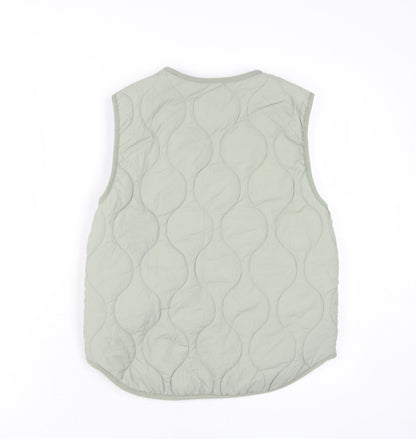 Zara Girls Green Quilted Sleeveless Puffer Jacket 11-12Y