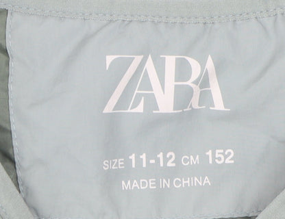 Zara Girls Green Quilted Sleeveless Puffer Jacket 11-12Y