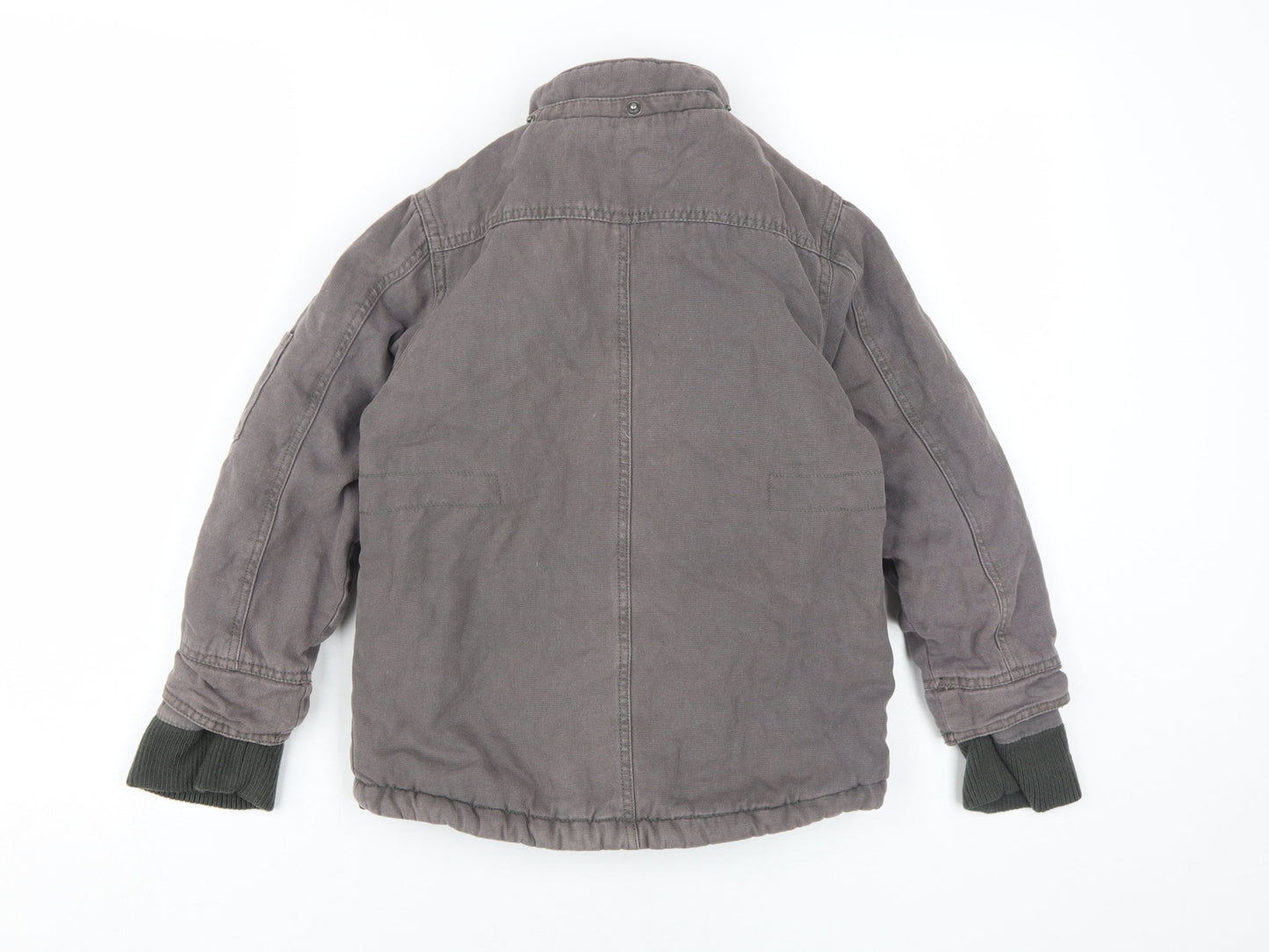 Sevenhill Boys Grey Cotton Basic Jacket 6 Years