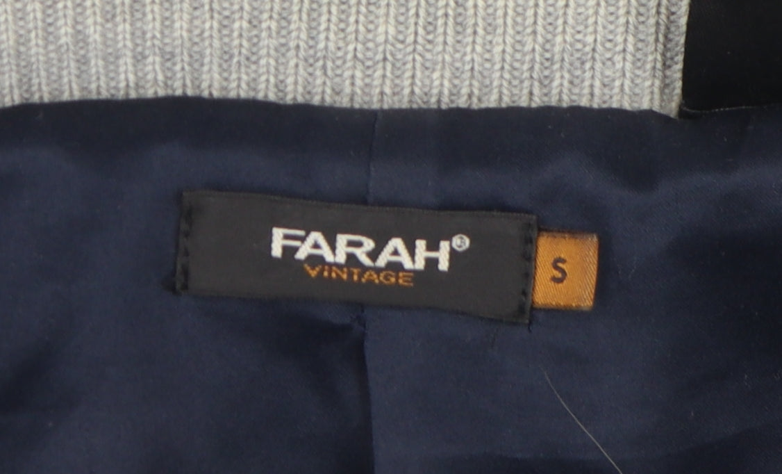 Mens UK Size S Farah Grey Varsity Jacket