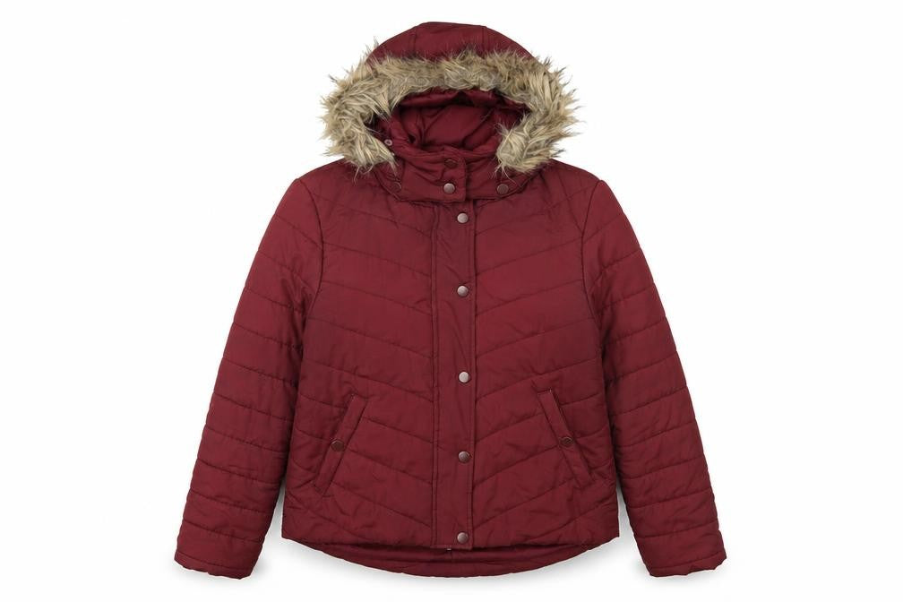 Womens UK Size 14 Avenue Red Puffer Jacket