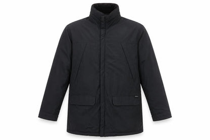Marks & Spencer Men's Black Overcoat, L, Waterproof