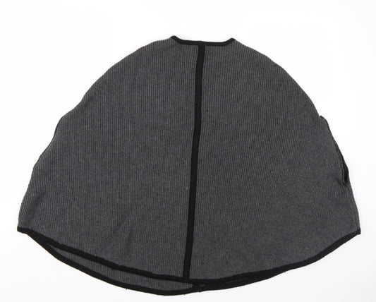 Forever 21 Women's Grey Knit Cape Jumper XS