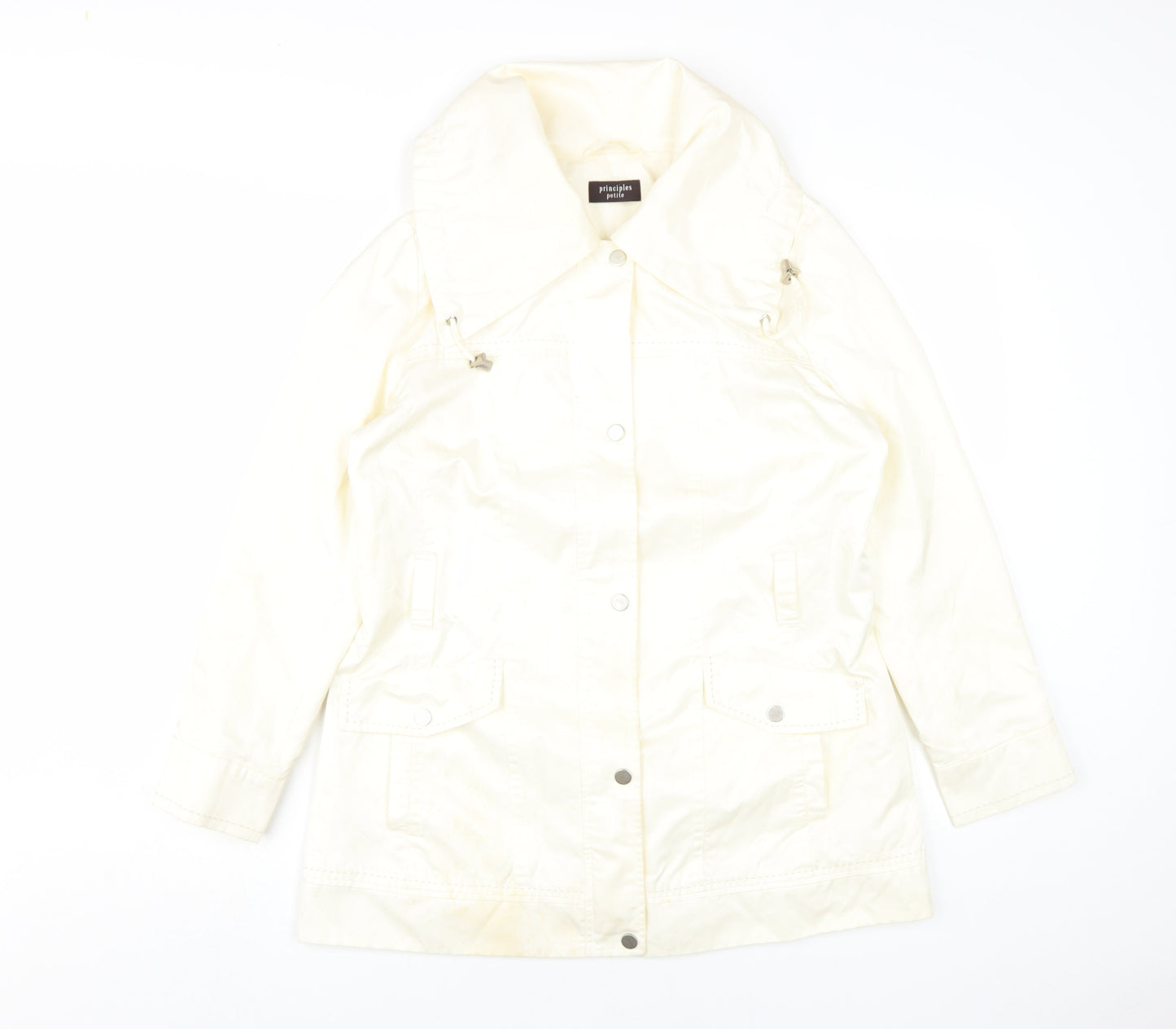 Womens UK Size 12 Principles Ivory Basic Jacket