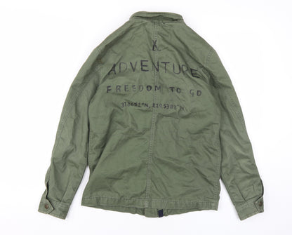 Marks and Spencer Boys Green Military Jacket 11-12 Years