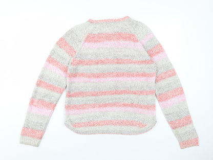 Womens UK Size S Isle Multicoloured Pullover Jumper