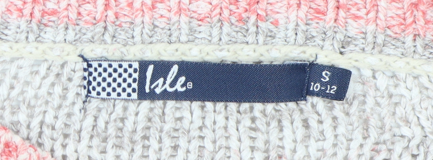 Womens UK Size S Isle Multicoloured Pullover Jumper
