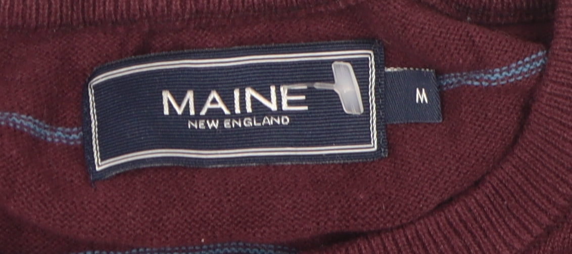 Maine New England Men’s M Multicoloured Pullover Jumper